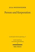 Weitensteiner |  Person und Korporation | eBook | Sack Fachmedien