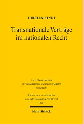 Kindt |  Transnationale Verträge im nationalen Recht | Buch |  Sack Fachmedien