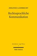 Landbrecht |  Rechtssprachliche Kommunikation | Buch |  Sack Fachmedien