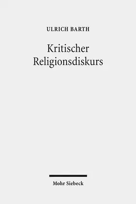 Barth |  Kritischer Religionsdiskurs | eBook | Sack Fachmedien