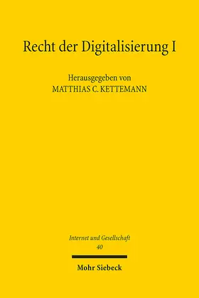 Kettemann |  Recht der Digitalisierung I | Buch |  Sack Fachmedien