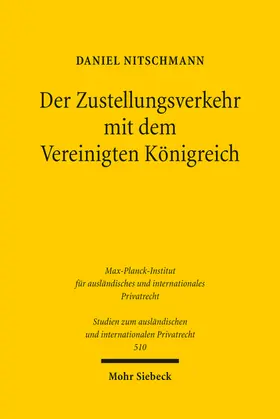 Nitschmann | Der Zustellungsverkehr mit dem Vereinigten Königreich | E-Book | sack.de