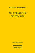 Wöbbeking |  Vertragssprache pro machina | eBook | Sack Fachmedien