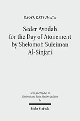 Katsumata |  Seder Avodah for the Day of Atonement by Shelomoh Suleiman Al-Sinjari | eBook | Sack Fachmedien