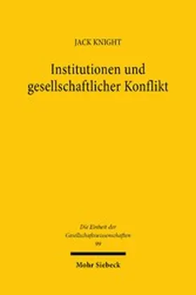 Knight |  Institutionen und gesellschaftlicher Konflikt | eBook | Sack Fachmedien