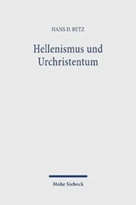 Betz | Hellenismus und Urchristentum | E-Book | www.sack.de