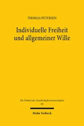 Petersen | Individuelle Freiheit und allgemeiner Wille | E-Book | sack.de