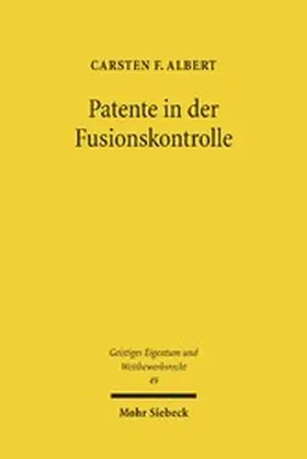 Albert |  Patente in der Fusionskontrolle | eBook | Sack Fachmedien