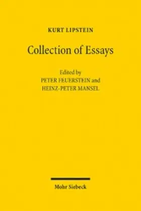 Feuerstein / Lipstein / Mansel |  Collection of Essays | eBook | Sack Fachmedien