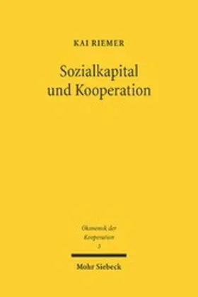 Riemer |  Sozialkapital und Kooperation | eBook | Sack Fachmedien