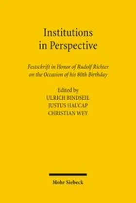 Bindseil / Haucap / Wey |  Institutions in Perspective | eBook | Sack Fachmedien