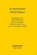 Heinrich / Hilgendorf / Mitsch |  In memoriam Ulrich Weber | eBook | Sack Fachmedien