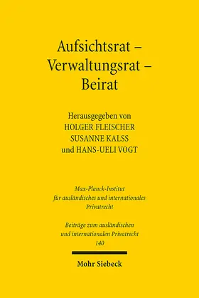 Fleischer / Kalss / Vogt |  Aufsichtsrat - Verwaltungsrat - Beirat | eBook | Sack Fachmedien