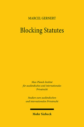Gernert |  Blocking Statutes | Buch |  Sack Fachmedien