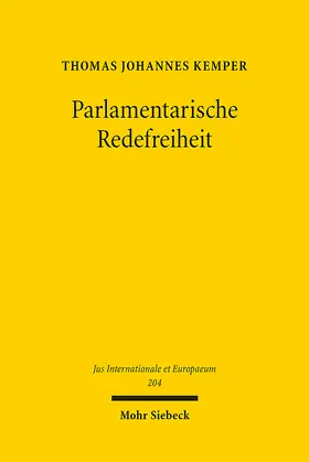 Kemper |  Parlamentarische Redefreiheit | eBook | Sack Fachmedien