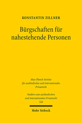 Zillner | Bürgschaften für nahestehende Personen | Buch | 978-3-16-163383-6 | sack.de