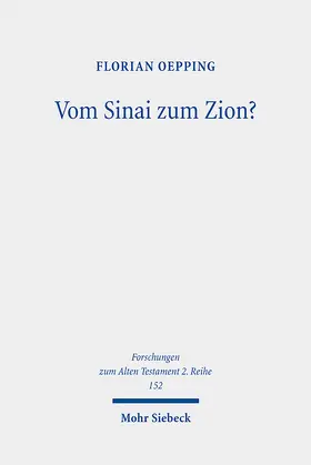 Oepping |  Vom Sinai zum Zion? | Buch |  Sack Fachmedien