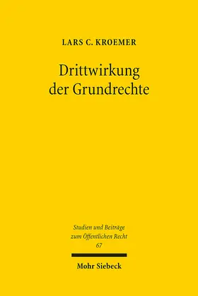 Kroemer |  Drittwirkung der Grundrechte | eBook | Sack Fachmedien