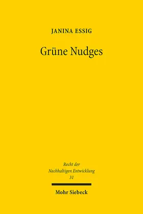 Essig |  Grüne Nudges | Buch |  Sack Fachmedien