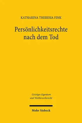Fink | Persönlichkeitsrechte nach dem Tod | E-Book | www.sack.de