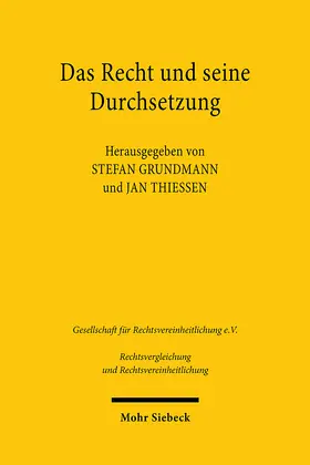 Grundmann / Thiessen | Das Recht und seine Durchsetzung | Buch | 978-3-16-163915-9 | sack.de