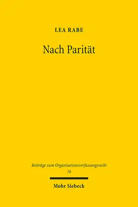 Rabe | Nach Parität | E-Book | sack.de