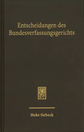 Bundesverfassungsgerichts | Entscheidungen des Bundesverfassungsgerichts (BVerfGE) | Buch | 978-3-16-163958-6 | www.sack.de