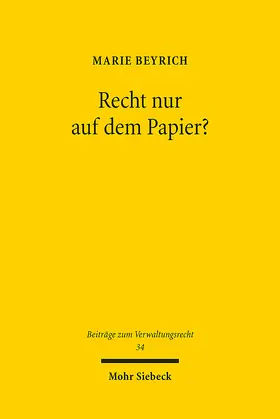 Beyrich |  Recht nur auf dem Papier? | eBook | Sack Fachmedien