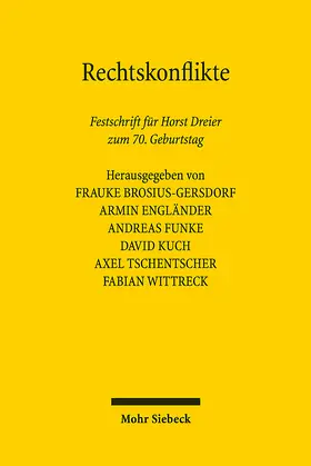 Brosius-Gersdorf / Engländer / Funke |  Rechtskonflikte | eBook | Sack Fachmedien