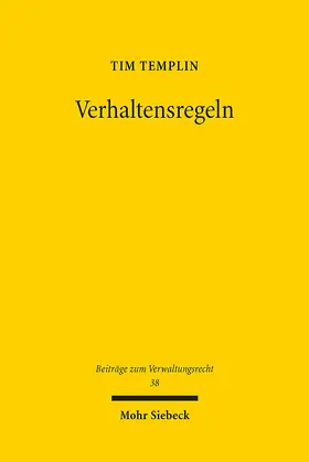 Templin |  Verhaltensregeln | Buch |  Sack Fachmedien