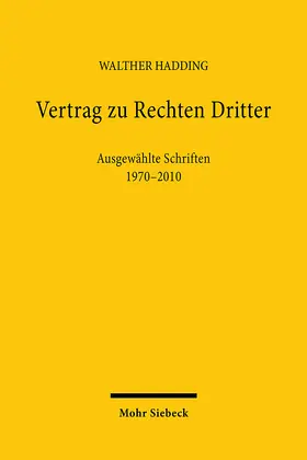Hadding |  Vertrag zu Rechten Dritter | eBook | Sack Fachmedien