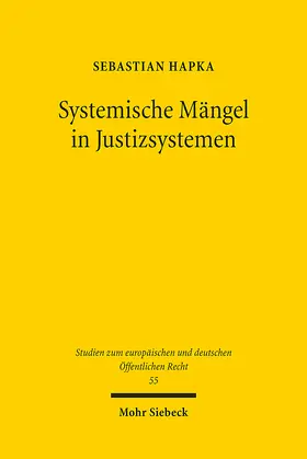 Hapka | Systemische Mängel in Justizsystemen | E-Book | www.sack.de