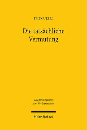Uebel |  Die tatsächliche Vermutung | Buch |  Sack Fachmedien
