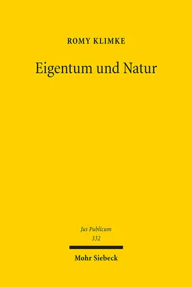 Klimke | Eigentum und Natur | E-Book | sack.de
