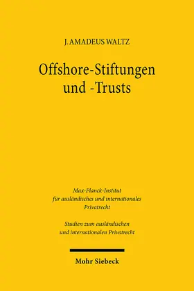 Waltz |  Offshore-Stiftungen und -Trusts | Buch |  Sack Fachmedien