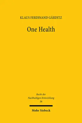 Gärditz |  One Health | Buch |  Sack Fachmedien