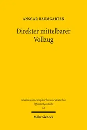 Baumgarten | Direkter mittelbarer Vollzug | Buch | 978-3-16-200284-6 | www.sack.de