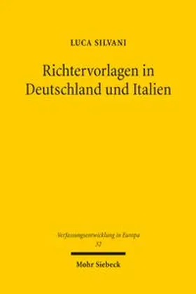 Silvani | Richtervorlagen in Deutschland und Italien | Buch | 978-3-16-200507-6 | www.sack.de