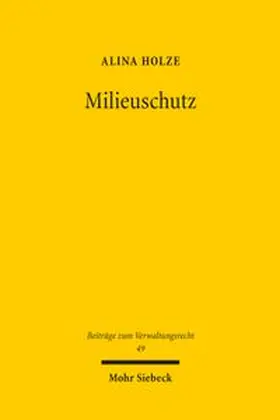 Holze | Milieuschutz | Buch | 978-3-16-200587-8 | www.sack.de