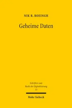 Roeingh | Geheime Daten | Buch | 978-3-16-200653-0 | www.sack.de