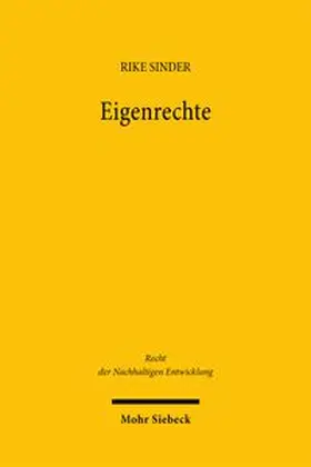 Sinder |  Eigenrechte | Buch |  Sack Fachmedien