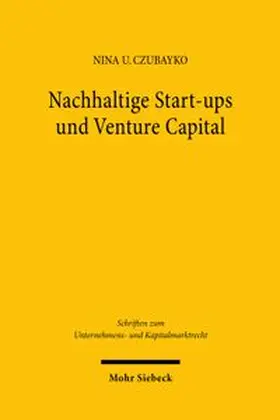 Czubayko | Nachhaltige Start-ups und Venture Capital | Buch | 978-3-16-200798-8 | www.sack.de