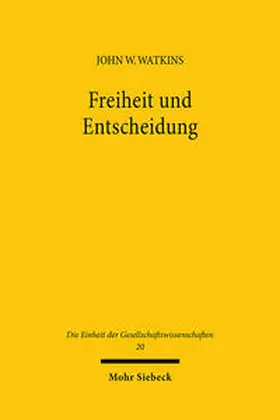Watkins |  Freiheit und Entscheidung | Buch |  Sack Fachmedien
