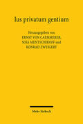 Caemmerer / Mentschikoff / Zweigert |  Ius privatum gentium | Buch |  Sack Fachmedien