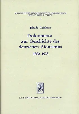 Reinharz |  Dokumente zur Geschichte des deutschen Zionismus | Buch |  Sack Fachmedien