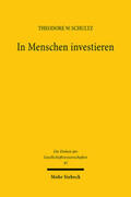 Schultz |  In Menschen investieren | Buch |  Sack Fachmedien