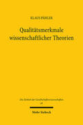 Pähler |  Qualitätsmerkmale wissenschaftlicher Theorien | Buch |  Sack Fachmedien