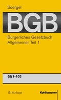 Soergel / Fahse / Siebert |  Bürgerliches Gesetzbuch / BGB (13. A.) Allgemeiner Teil 1 | Buch |  Sack Fachmedien