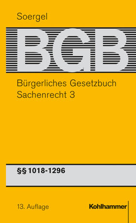 Soergel / Habersack / Siebert | Bürgerliches Gesetzbuch mit Einführungsgesetz und Nebengesetzen (BGB) | Buch | 978-3-17-015806-1 | sack.de
