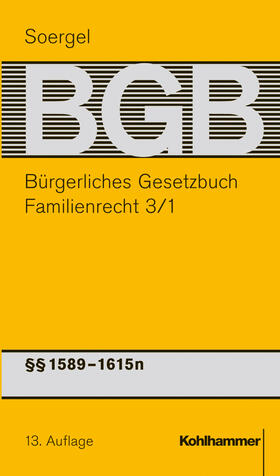 Soergel / Lettmaier / Siebert | Bürgerliches Gesetzbuch mit Einführungsgesetz und Nebengesetzen (BGB) | Buch | 978-3-17-015810-8 | sack.de